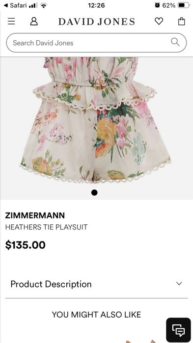 ZIMERMANN детска /рокля гащеризон