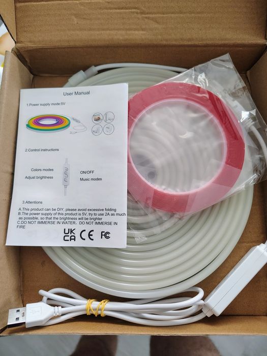 Banda luminoasa neon rgb