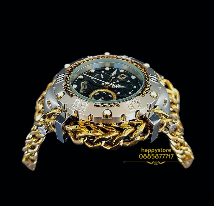 INVICTA Gladiator Silver/Gold 60 mm, Инвикта нов ръчен часовник