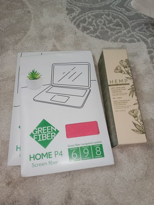 Тряпки и крем для отёк