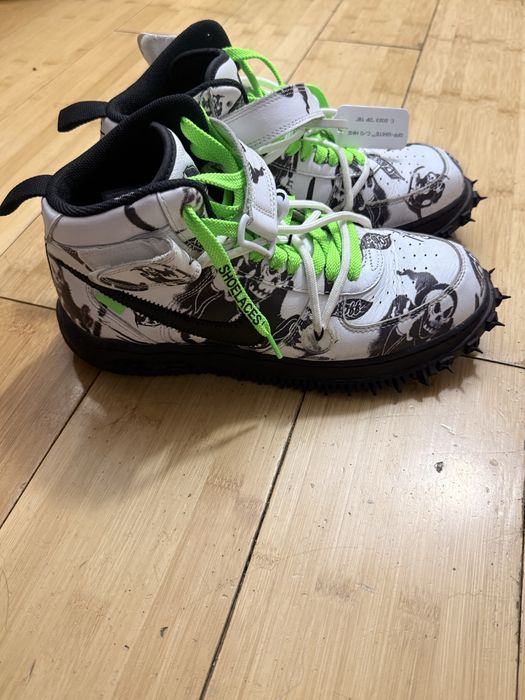 Кроссовки nike mid off white
