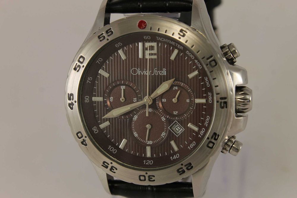 OLIVIER STRELLI Мъжки Стоманен Часовник Хронограф