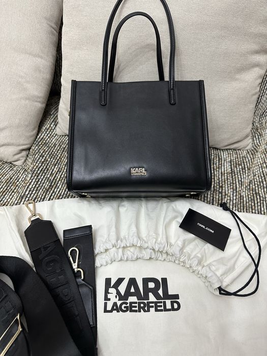 Кожаная сумка Karl Lagerfeld