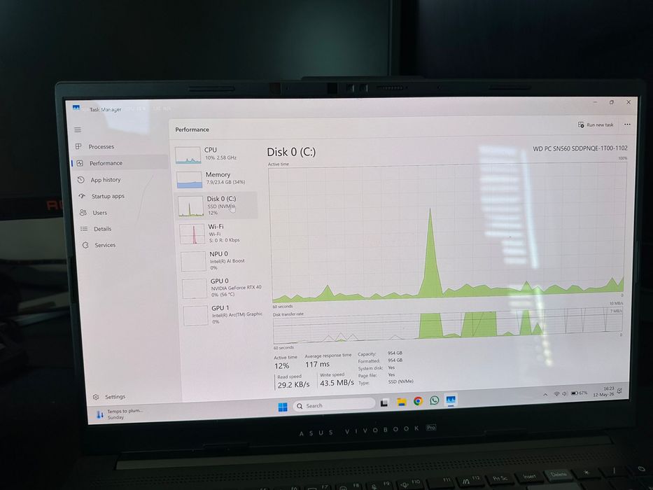 Asus Vivobook Pro 15 Oled 3K i9 Ultra 185H - RTX4050 24GB
