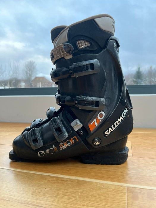 Clăpari ski Salomon Evolution 7– Flex 50–60 –comozi, ideali începători