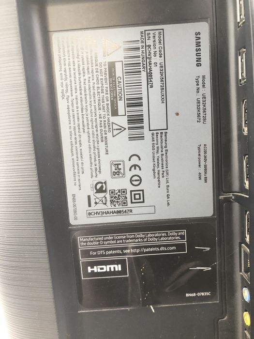 Vand tv samsung fara cablu de alimentare