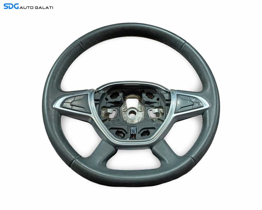 Volan Piele cu Comenzi Fara Airbag Dacia Logan 2 II Facelift 2016 - 2020 Cod 484006290R [LR6610]