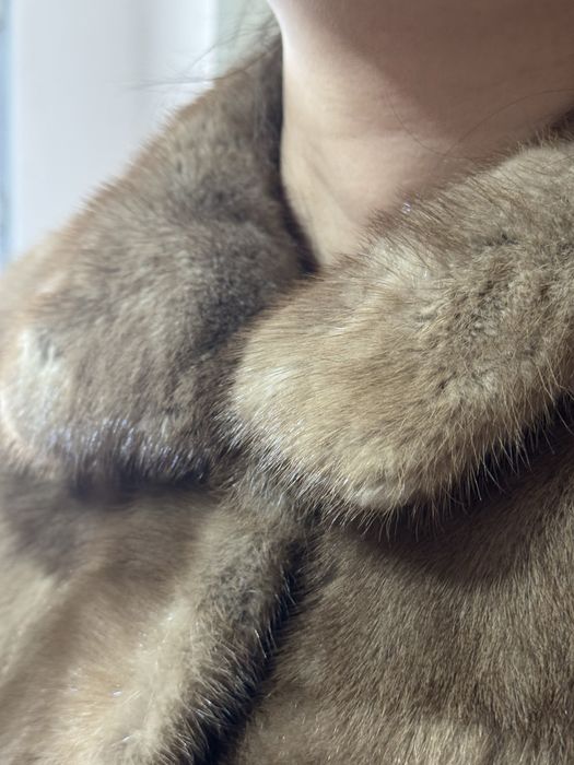 Шуба натуральный мех норка