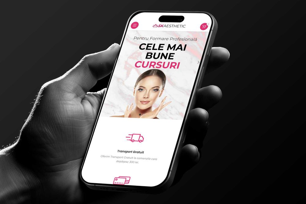 Creare Website Salon Cosmetică | Programări Zilnice Garantate
