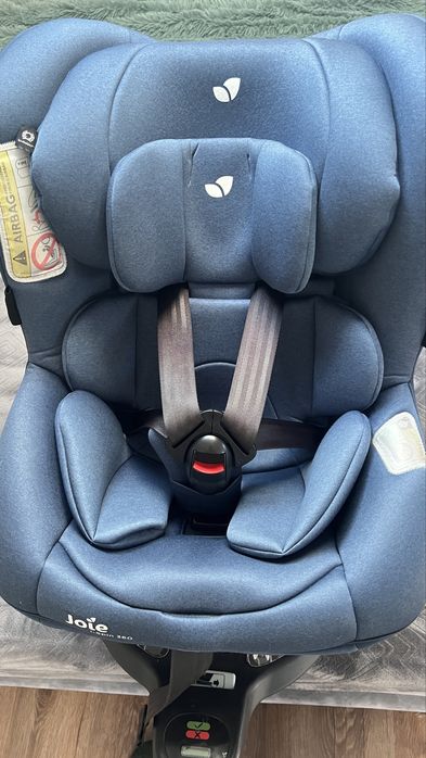 Scaun auto i-Spin 360 i-size  de la bebe 40-105 cm - Deep Sea JOIE , R129, cu adaptor bebe, impecabil