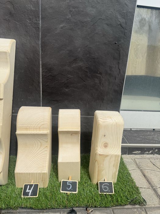 Дървени капители и конзолки за навеси и барбекюта