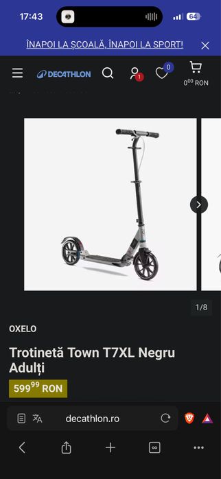 Oxelo Town 7XL , Aproape Nou!!