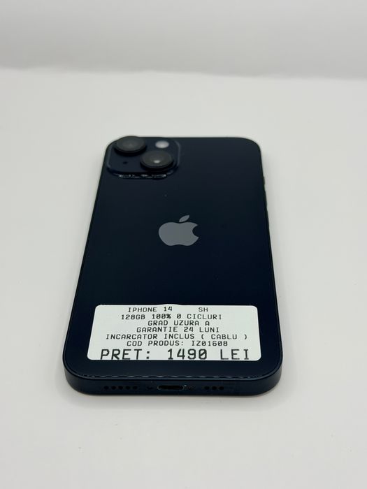 Iphone 14 Negru 128GB 100% Garantie Rate BuyBack - zonemag.ro