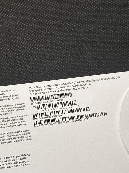 Apple watch SE 2 gen 44mm LTE