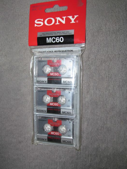 microcasete SONY de 60 min sigilate