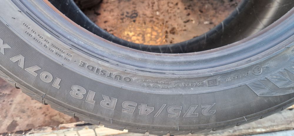 Set 4 Anvelope ca noi  Nokian 275 45 R18 cu 245 50 R18 . M+S