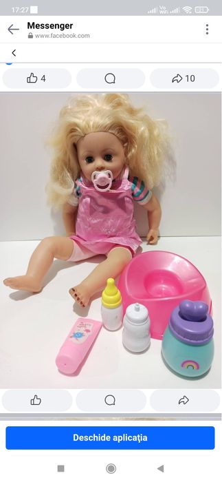 Papusa bebelus si accesorii