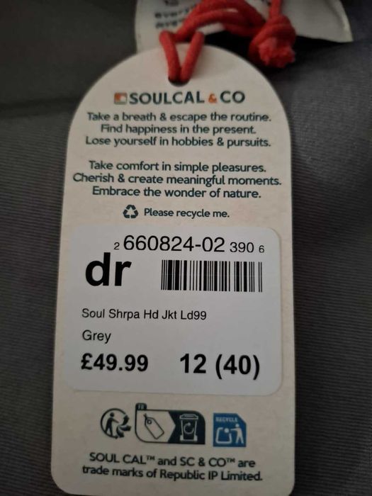 Jacheta cu glugă Soul Cal Sherpa femei - L (40) - NOUA