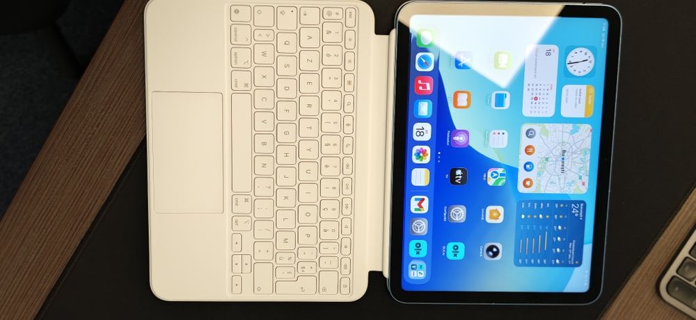 iPad 10 (Generația a 10-a) 64GB Blue + Apple Pencil USB-C + Tastatură Originală Apple