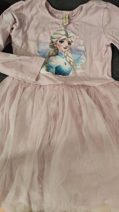 Рокля с дълъг ръкав Елза и Ана