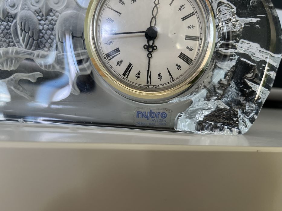 Nybro Sweden Стъклен часовник