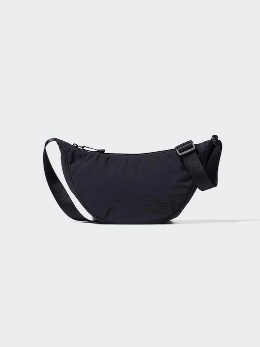 Uniqlo Round Mini Shoulder Bag, черна
