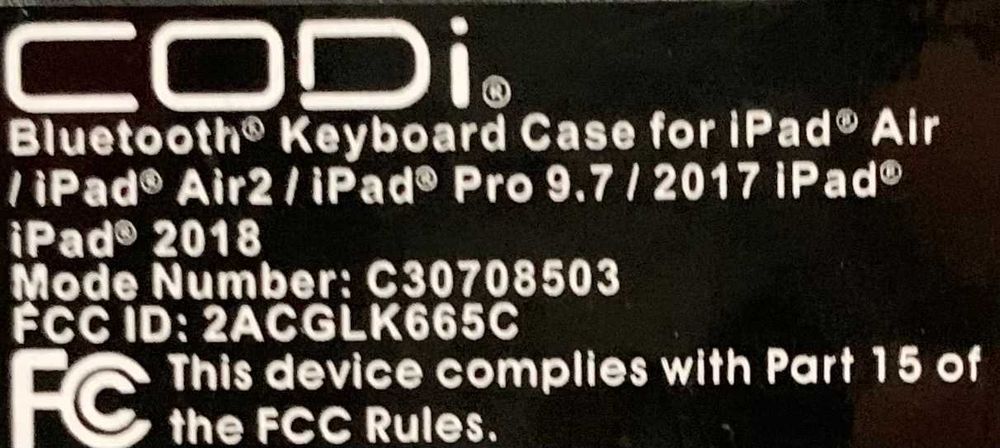 6 в 1 - 360 гр. въртящ се,Bluetooth кейс,Codi за iPad,9,7'',четете..