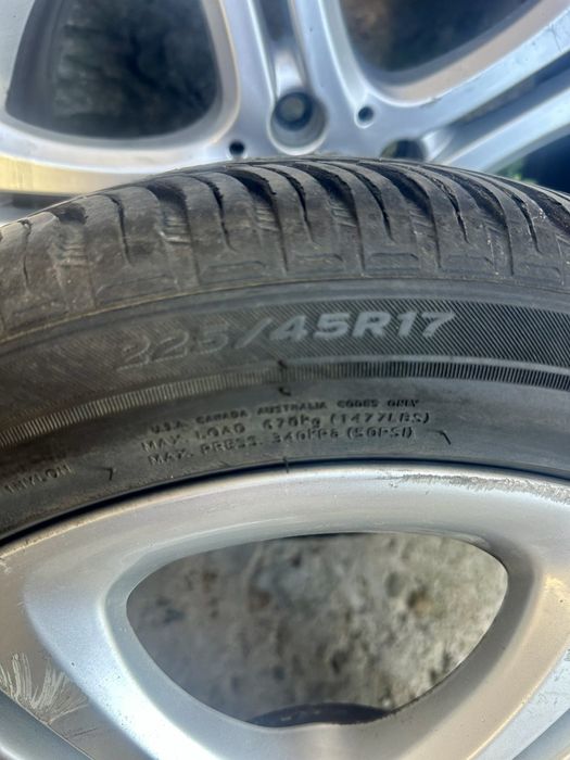 Джанти с гуми R17 Мерцедес 5х112