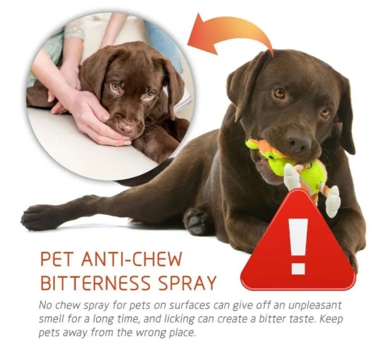 Спрей против дъвчене от куче, от домашни любимци