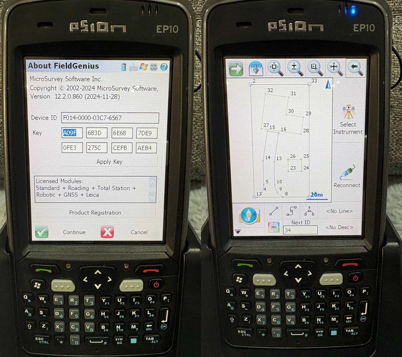 Controler NOU MOTOROLA PSION  SurvCE 2,58,  Fieldgenius 12  RTK GPS