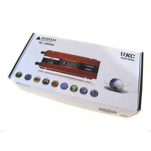Инвертор UKC с LED дисплей за кола 2000w 12V