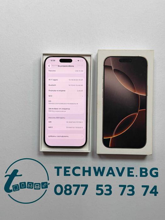 iPhone 16 Pro 256GB Natural Titanium 89%