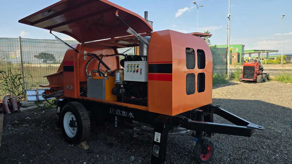 Pompa beton diesel + 200m țevi&furtun - LUKTON 150CP