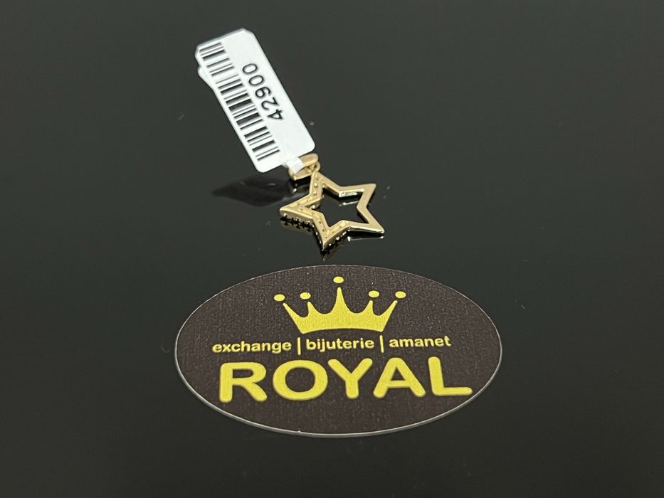 Bijuteria Royal CB : Pandantiv stea aur 14K 1,13 grame