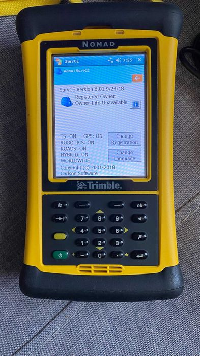 Controler  TRIMBLE NOMAD SurvCE 6, Fieldgenius 8  Surveypro 6