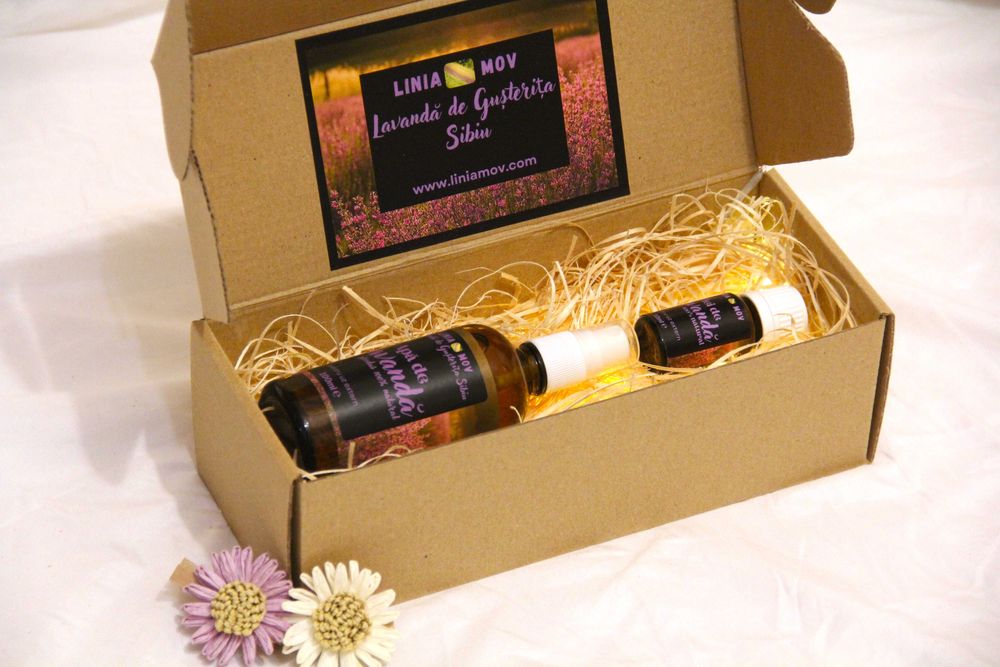 Linia Mov - Pachet Relaxare Dark: ulei + apă de lavandă (cadoul ideal)