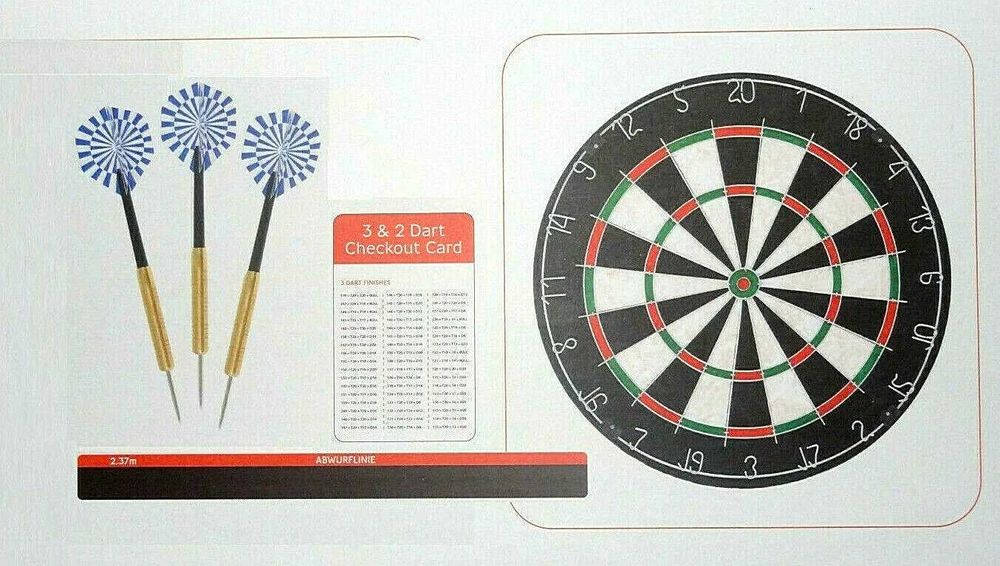 Игра Дартс мишена от сизал 45 см диаметър в комплект с 3 стрелички