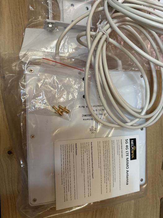 Antena panou Nelawya 4G LTE 5G, antena directionala MIMO pentru exterior, 698-3800MHz, 6-9dbi,router modem wireless
