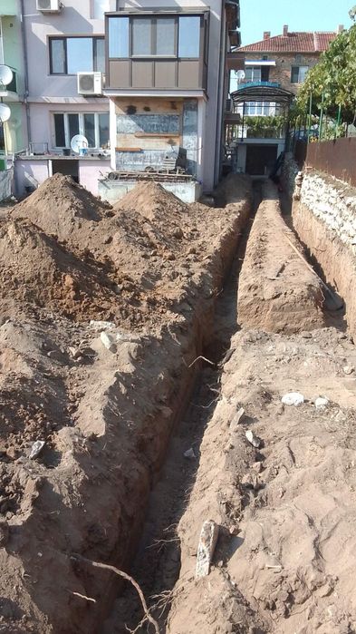 Услуги с мини комбиниран багер jcb 1cx, бобкат, багер, самосвал.