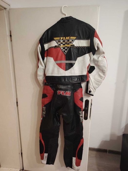 Мото Екип – 2 Части с Цип, Кожа, Размер 50