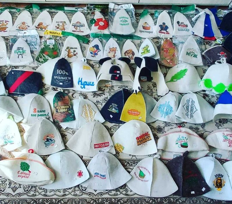 шапка для сауны и бани