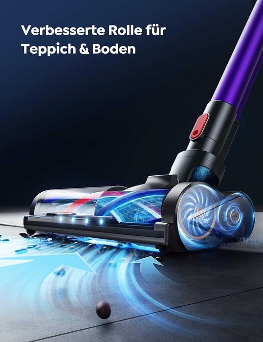 Мощна безжична прахосмукачка BuTure JR400 - 450W / 38KPa (Тъч екран)