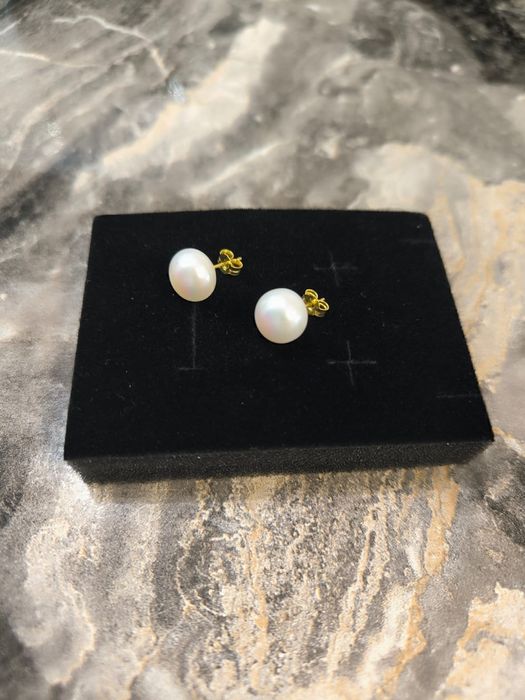 Золотые серьги Пусеты 585 проба