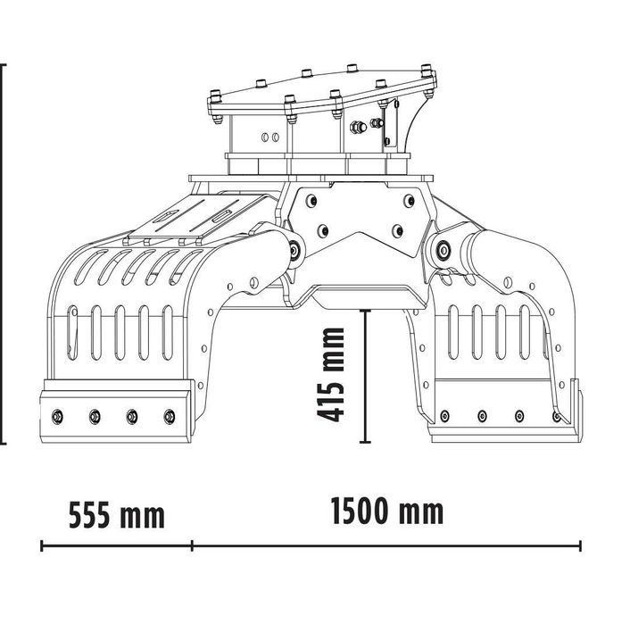 Graifer rotativa Pentru excavtaore MB Crusher MB-G500
