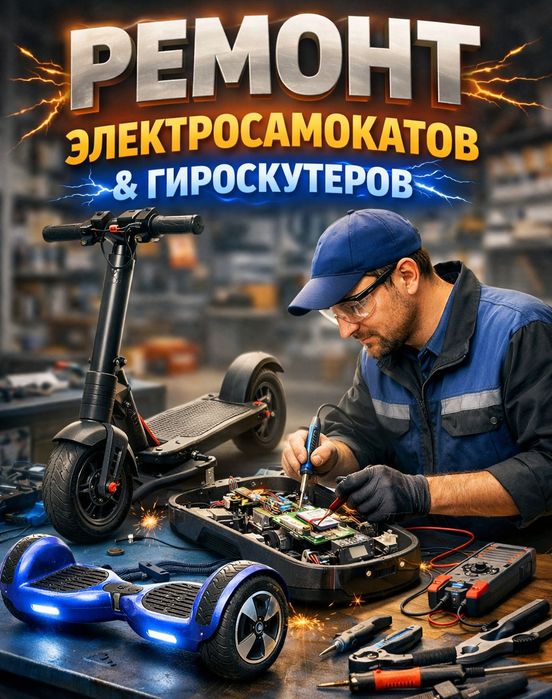 Ремонт электросамокатов гироскутеров