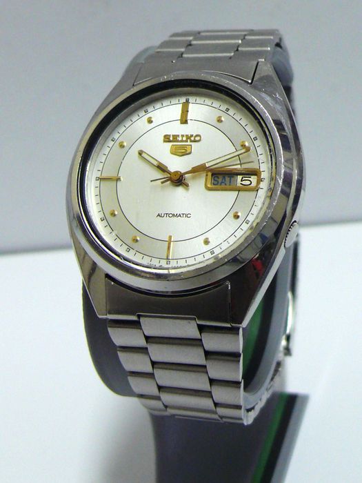 Автоматичен SEIKO 5 Мъжки ръчен часовник, работещ с Ден/Дата