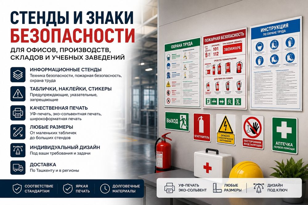 Плакаты по технике безопасности информационные стенды