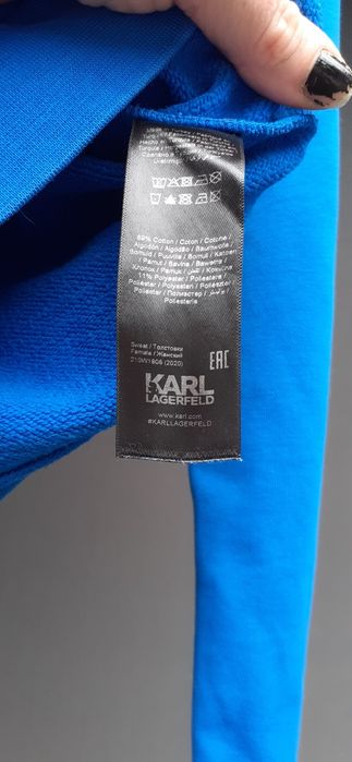 Bluza albastra  Karl Lagerfeld autentica