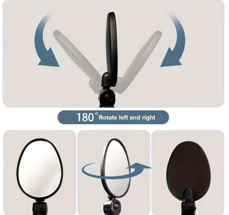 Кръгли и елипсовидни огледала за велосипеди