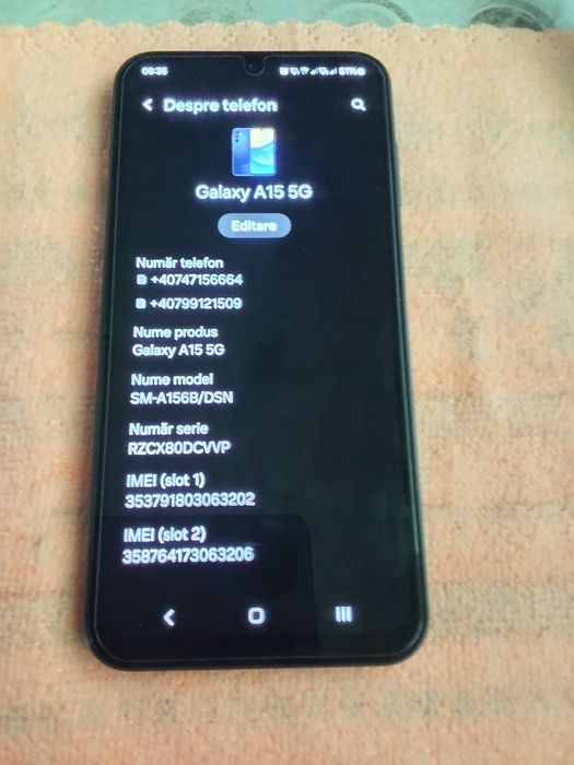 Samsung A15 5g 4gb cu 128 GB